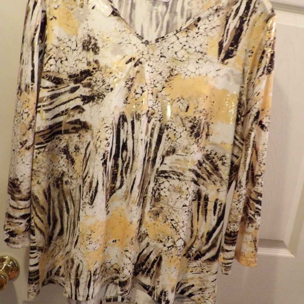 Great New Festive Knit Top, Tan Jay, L - Yellow, etc.